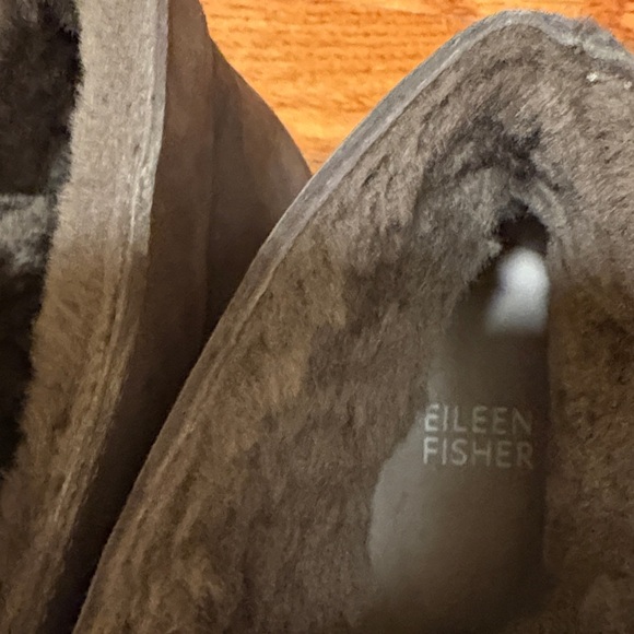 Eileen Fisher Alpine Genuine Sherling Wedge Bootie NWOT - Picture 2 of 8